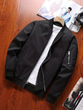 kkboxly Men's Stand Collar Baseball Jacket: Stay Warm & Stylish This Fall/Winter!