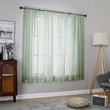 kkboxly 2pcs Colorful Curtains Rod Pocket Window Treatment For Bedroom Office Kitchen Living Room Study Home Decor