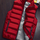 kkboxly  Winter Thick Vest For Men, Casual Black Warm Padded Sleeveless Jacket Best Sellers