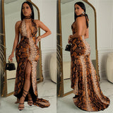 2025 C7059    New  Fashion Women's Clothing Deep V-Neck Sexy Sleeveless Dress New