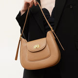 new niche design saddle bag fashion personality shoulder messenger bag leather women's bag