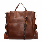 retro backpack women's large-capacity casual versatile commuter schoolbag street trend premium travel backpack