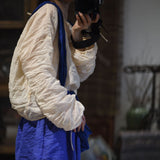2025  24/3 SN43 spring literary and artistic versatile high-count ramie hand-buckled national style pullover linen shirt