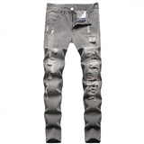 kkboxly  Men's Skinny Fit Ripped Stretch Slim Fit Jeans Pants