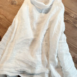 2025    22/11 SN88 spring and summer new simple literary light ramie shoulder shirt