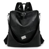 2025 2025 new backpack female Korean version versatile fashion large capacity soft leather simple travel backpack casual student bag