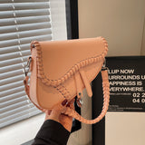 KKBOXLY 2025 niche bag women's popular new trendy versatile messenger bag simple high-grade texture shoulder armpit saddle bag