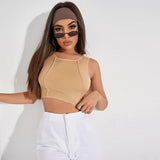 popular spring and summer new bottom sling vest sexy versatile solid color slim-fit Spice Girls umbilical top women