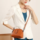 Leather women's bag mini small bag  new fashion mother mobile phone bag women's shoulder messenger bag women's bag