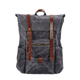 KKBOXLY 2025 New 2025 retro men's canvas backpack outdoor waterproof hiking bag large-capacity camping bag wholesale