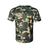 KKBOXLY Wish  Outdoor Jungle Camouflage V-Neck Slim Sexy Camouflage Casual Sports Trend Men's T-Shirt
