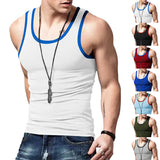 KKBOXLY 2025 vest men's summer leisure sports vest  trends tight quick-drying sleeveless T-shirt vest men