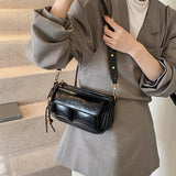 KKBOXLY 2025 Premium sense niche retro soft leather underarm bag women's popular new trendy and versatile temperament commuter messenger small square bag