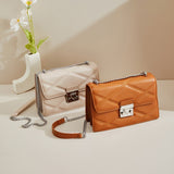 KKBOXLY 2025 PU diamond square bag fashionable versatile handbag summer women's messenger bag soft casual shoulder bag customization