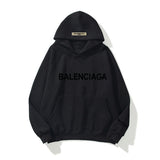 KKBOXLY 2025Essentials Season 8 Tide Brand Letter BALENC High Street Loose Fleece FEAROFGOD Men's and Women's Hoodies