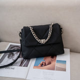Premium chain, small fragrant wind rhombus bag, New women's bag, genuine leather messenger TOGO first-layer cowhide small square bag 7036
