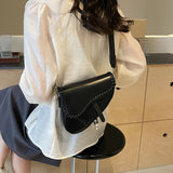 KKBOXLY 2025 niche bag women's popular new trendy versatile messenger bag simple high-grade texture shoulder armpit saddle bag