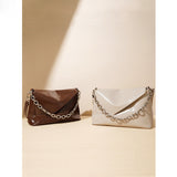 2025 popular New Cowhide Versatile ins Retro Small Square Bag Premium Texture Simple Chain Bag Commuter Shoulder Crossbody