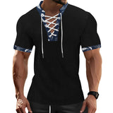 KKBOXLY 2025 popular summer New Ami Kaji men's slim-fitting short-sleeved n oversize casual V-neck strap T-shirt men