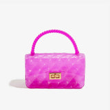 KKBOXLY 2025 trendy PVC Barbie jelly bag, fashionable and versatile handbag, dirt-resistant and easy-to-wash multi-color bag cover women's bag customization