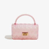 KKBOXLY 2025 trendy PVC Barbie jelly bag, fashionable and versatile handbag, dirt-resistant and easy-to-wash multi-color bag cover women's bag customization