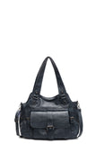 Large capacity retro versatile tote bag women's spring new fashion commuter shoulder bag short trip messenger bag