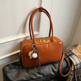 KKBOXLY 2025 Vintage Boston large-capacity bag women's popular new handbag commuter pillow bag trendy shoulder tote bag