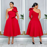 2025 C7011    New  Fashion Women's Clothing Solid Color Sexy Dress Dress New