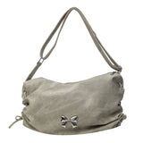 KKBOXLY 2025 Large capacity messenger bag women's popular new fashion pleated shoulder bag ballet style bow underarm tote bag