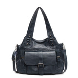 Large capacity retro versatile tote bag women's spring new fashion commuter shoulder bag short trip messenger bag