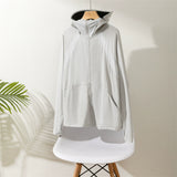 Cool feeling channel good goods! A certain Xia Pingti style large version UPF50 + original yarn vinyl hat sunscreen jacket D211