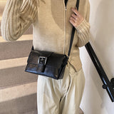 KKBOXLY 2025 Maillard retro underarm bag women's popular new trendy high-end textured women's bag shoulder bag crossbody small square bag