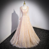 2025 Banquet Evening Dress Female Bel Canto Solo Vocal Art Examination Folk Song Host Champagne Premium Sense Piano Performance Dress