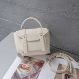 2025 Fashion shoulder bag large capacity small square bag  new personalized Popular style backpack women's niche commuter backpack