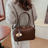 KKBOXLY 2025 Vintage Boston large-capacity bag women's popular new handbag commuter pillow bag trendy shoulder tote bag