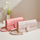 KKBOXLY 2025 PVC Barbie jelly bag fashionable and versatile crescent armpit bag dirt-resistant and easy-to-wash summer women's handbag customization