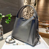 Premium retro women's bags, genuine leather messenger women's handbags, vegetable tanned cowhide New bucket bags, commuter small square bags