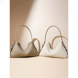 2025 popular New Niche Classic Simple Premium First Layer Cowhide Fashion Handbag Shoulder Bag Underarm Bag Women's Bag