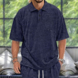 KKBOXLY 2025 trend loose casual short-sleeved men's heavy t-sleeved men's trendy brand summer new men's sports casual top