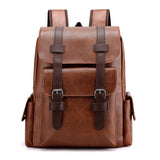 2025 Backpack New men's simple retro business computer bag soft pu new trend travel large capacity backpack