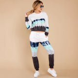2025 spring and summer  new loungewear casual two-piece set women's summer  long-sleeved sweater trousers set