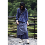 2025    21/8 Mori, Ramie, Early Autumn New Products Simple Literary Basic Crew Neck Pullover Bottom Shirt