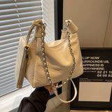 KKBOXLY 2025 Fashion bag popular new high-end texture niche chain shoulder messenger bag women's versatile portable dumpling bag