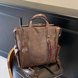 retro backpack women's large-capacity casual versatile commuter schoolbag street trend premium travel backpack