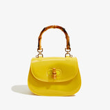 KKBOXLY 2025 Trendy PVC Barbie jelly bag fashionable and versatile portable summer female oblique span cute bamboo shell bag customization