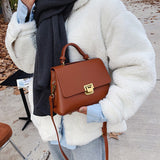 KKBOXLY 2025 Premium sense niche small bag women's bag popular new trendy winter retro portable versatile explosive shoulder small square bag