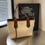 KKBOXLY 2025 Large capacity slack bag women's popular new casual versatile college students class commuter bag underarm tote bag