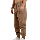 KKBOXLY 2025 2025 new summer sweatpants men's new slim-fitting foot-tied casual youth versatile sports trousers
