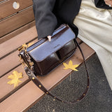 KKBOXLY 2025 Premium sense niche retro soft leather underarm bag women's popular new trendy and versatile temperament commuter messenger small square bag