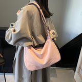 KKBOXLY 2025 Large capacity commuter tote bag women's popular new retro versatile underarm dumpling bag niche shoulder messenger bag